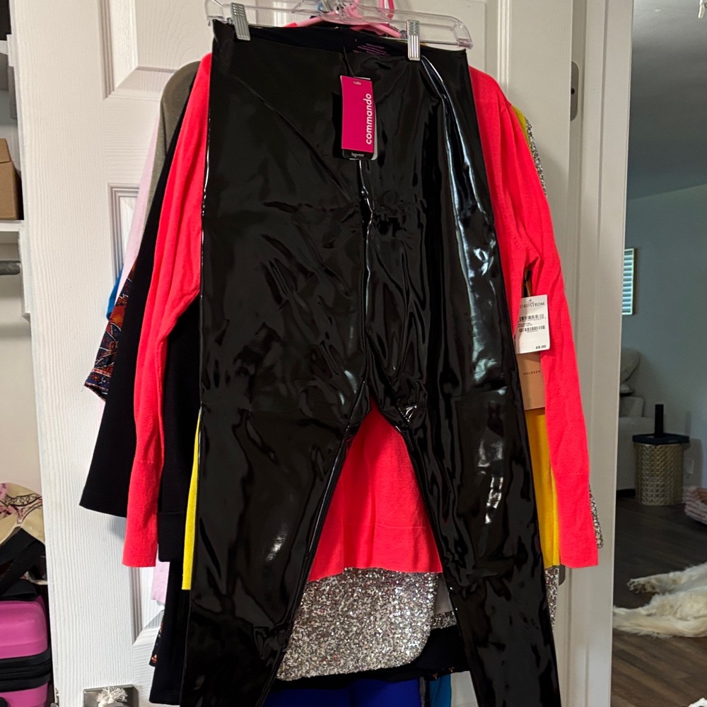 Commando Black Patent Jacket